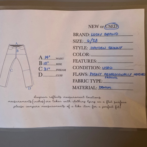 Lucky Brand Hayden Skinny -6/28 - Picture 14 of 16